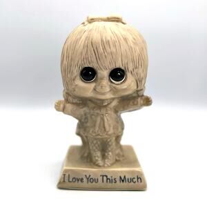 Vintage MCM W&R Berries "I Love You This Much" Mod Girl Figurine